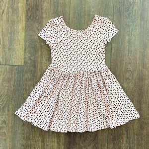 NWT Dot Dot Smile Cap Sleeve Style Dress, Pale Pink Print, SIZE 2T